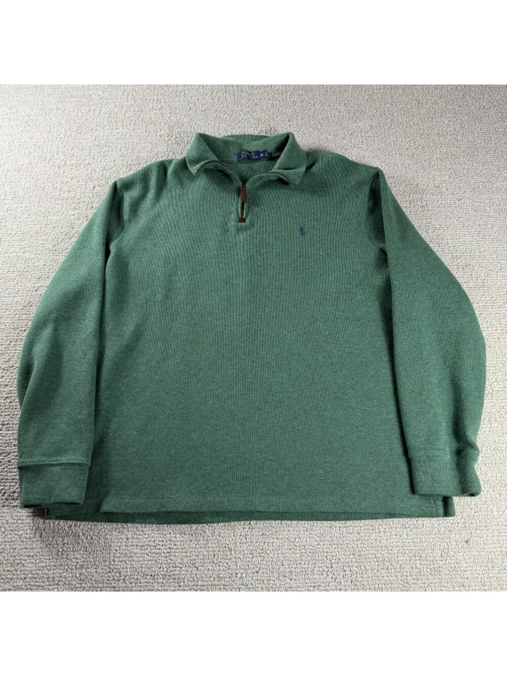 Polo Ralph Lauren 1/4 Zip Sweater Green Men’s Size XL